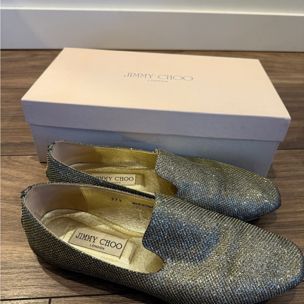 Jimmy Choo Tame Glitter Loafers